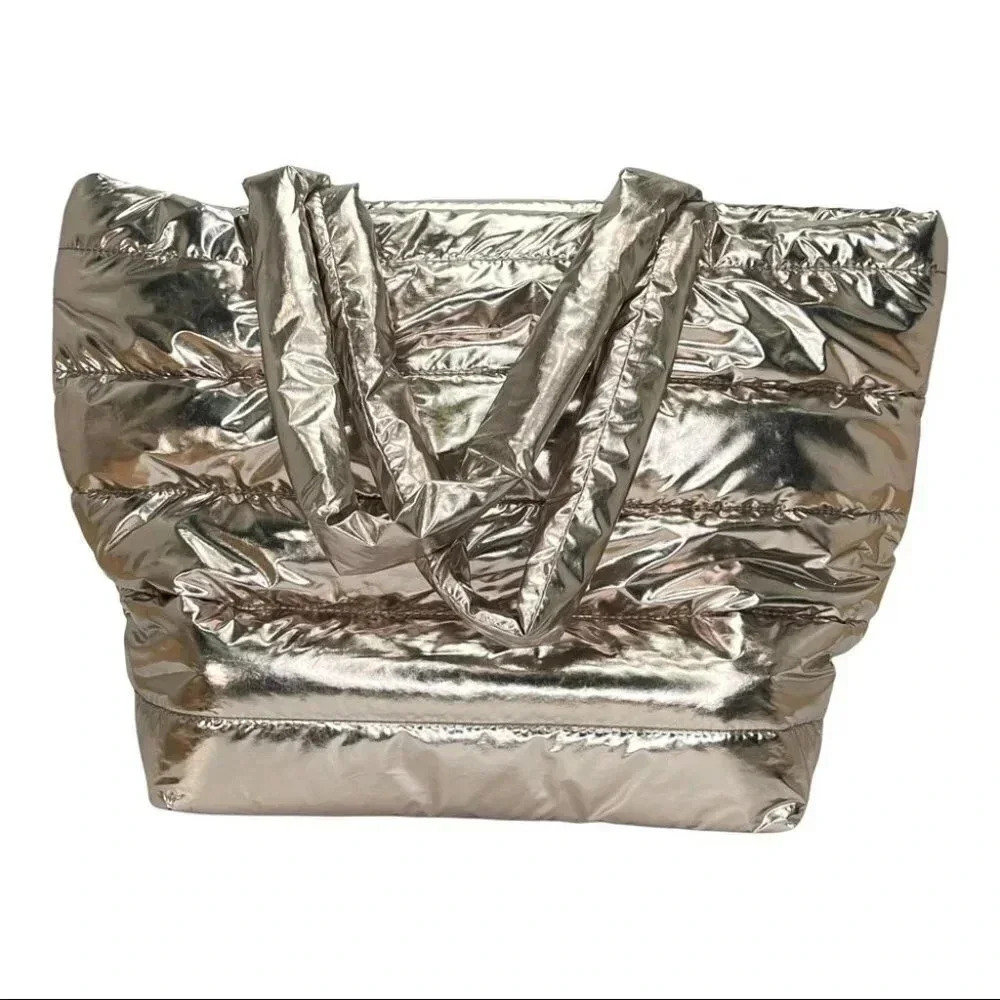 5 Piece Gold Quilted Puffer Tote Womens Skin Care Set - Elemis Smashbox Borghese - Picture 15 of 15